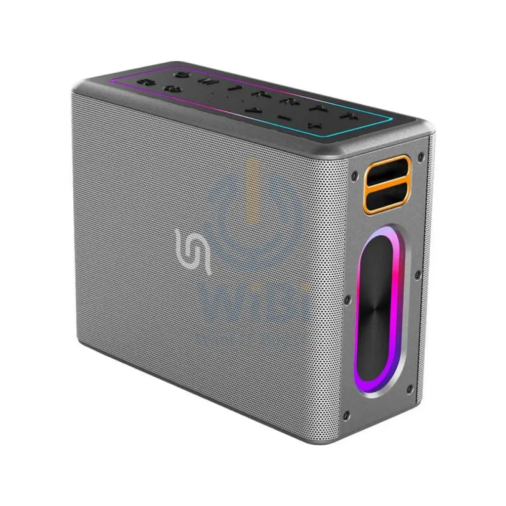 Porodo Soundtec QUANTUM 2.2 Channel Portable Speaker - Wireless / Silver Accessories > Audio > Speakers