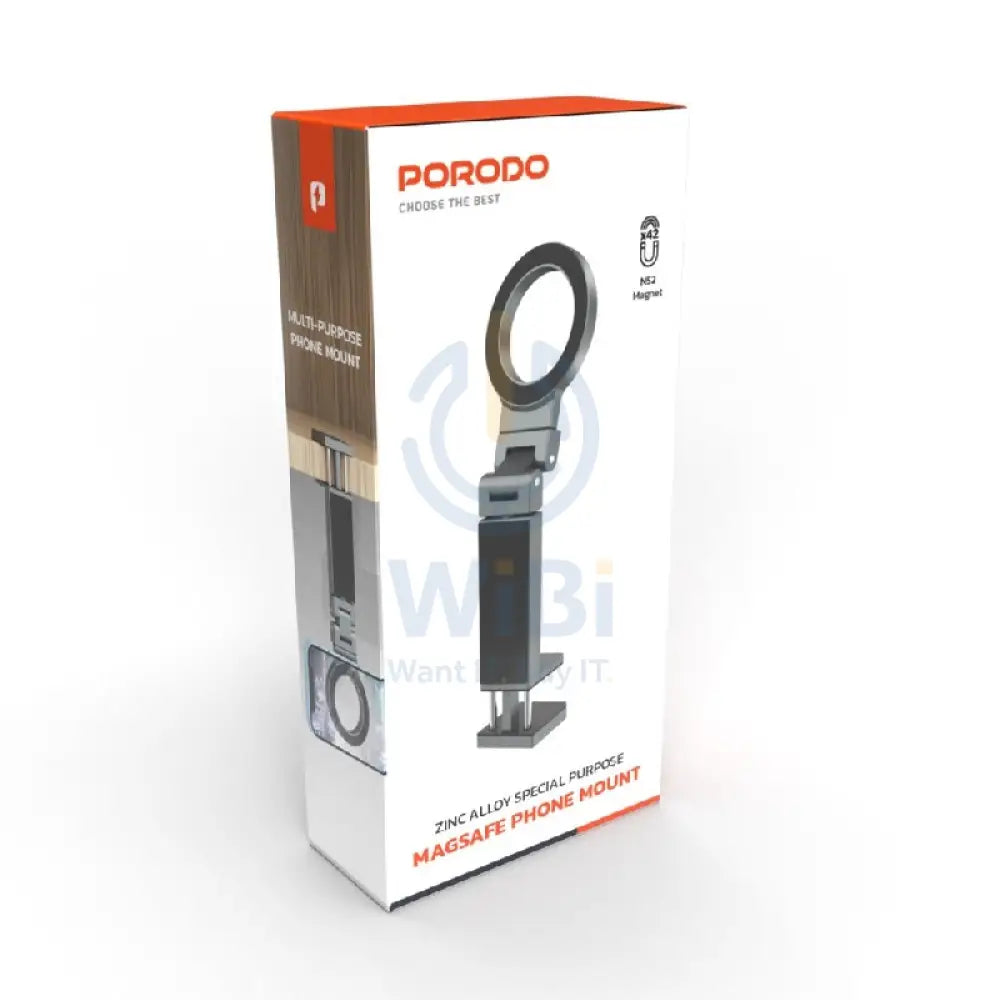Porodo Special Purpose MagSafe Phone Mount - Black Accessories > Mobiles & Tablets > Mobiles > Mobile Holder / Stands