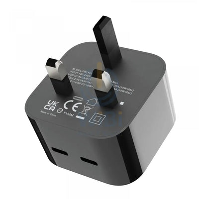 Porodo Super-Fast Dual Wall Charger - Black Accessories > Power Adapters > Offer Zone