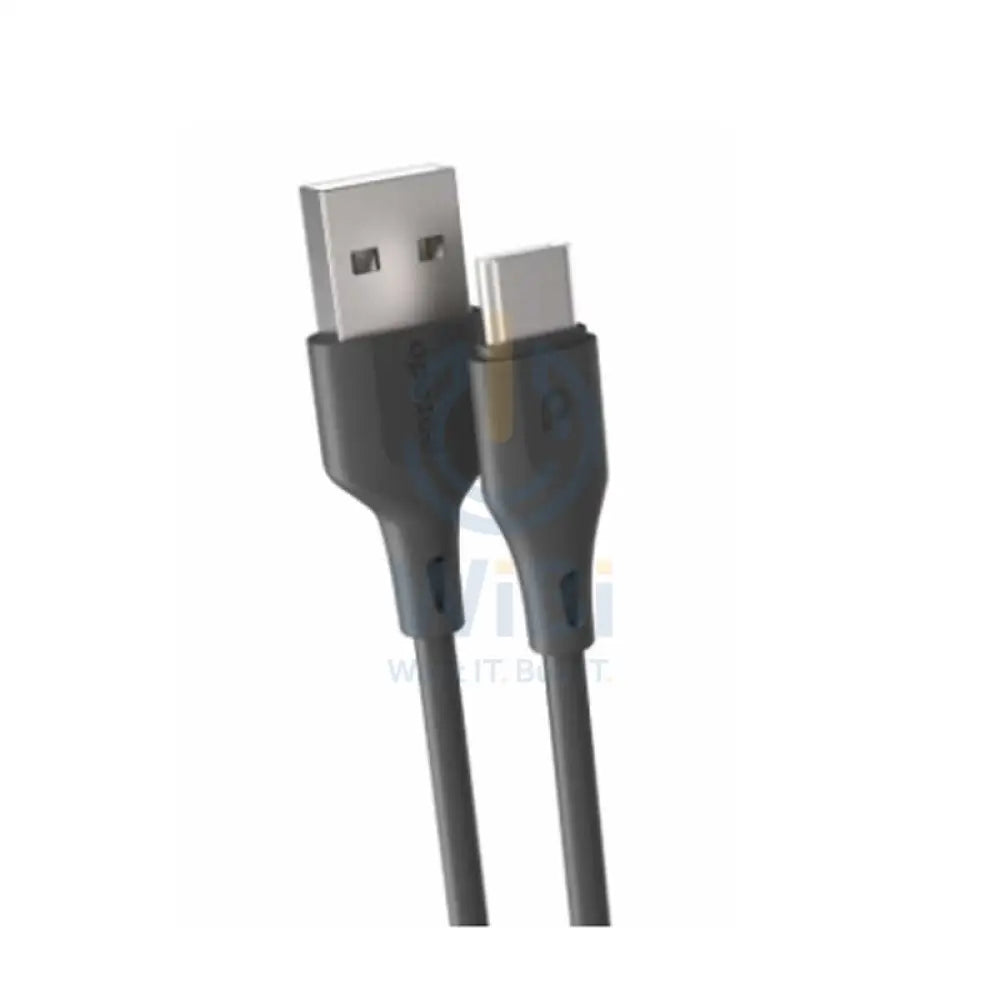 Porodo USB Cable Type-C Connector 3A Durable Fast Charge and Data Cable (3m/10ft) - Black Accessories > Cables &