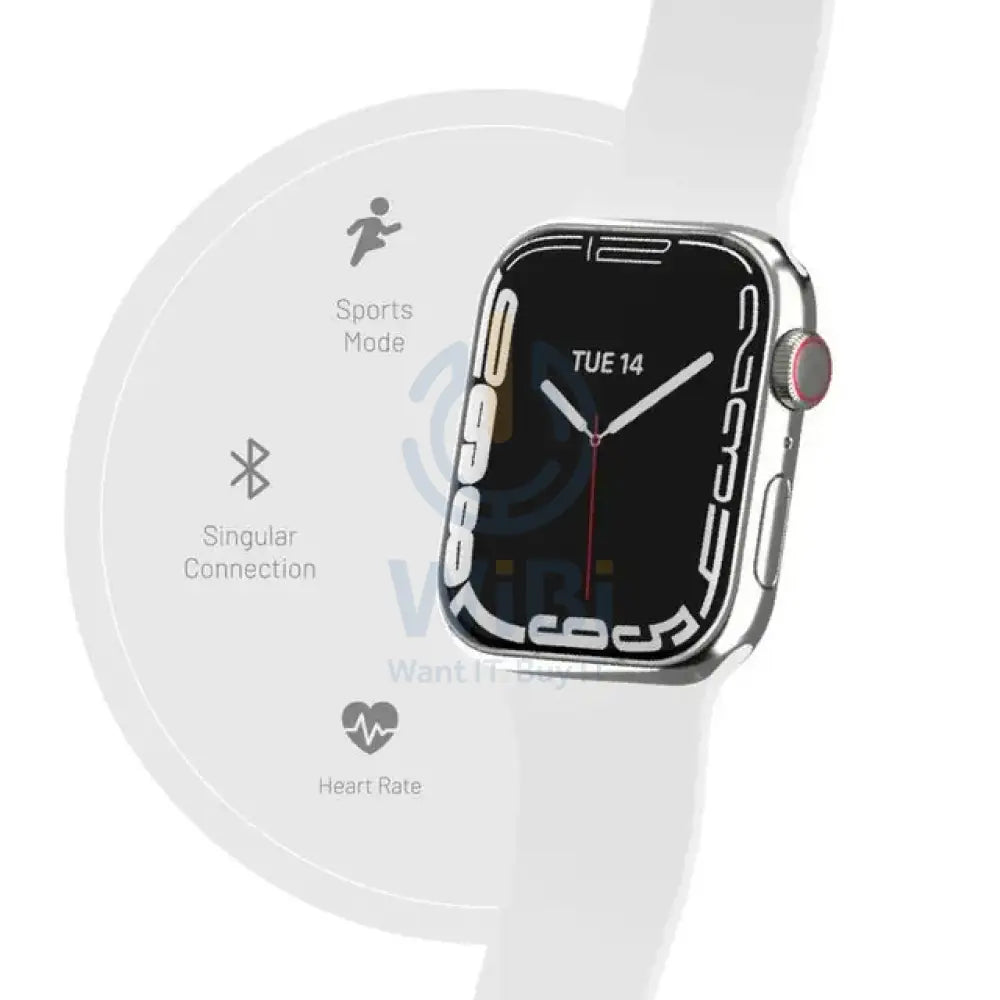 Porodo Watch 8 + - Silver Smart Watches