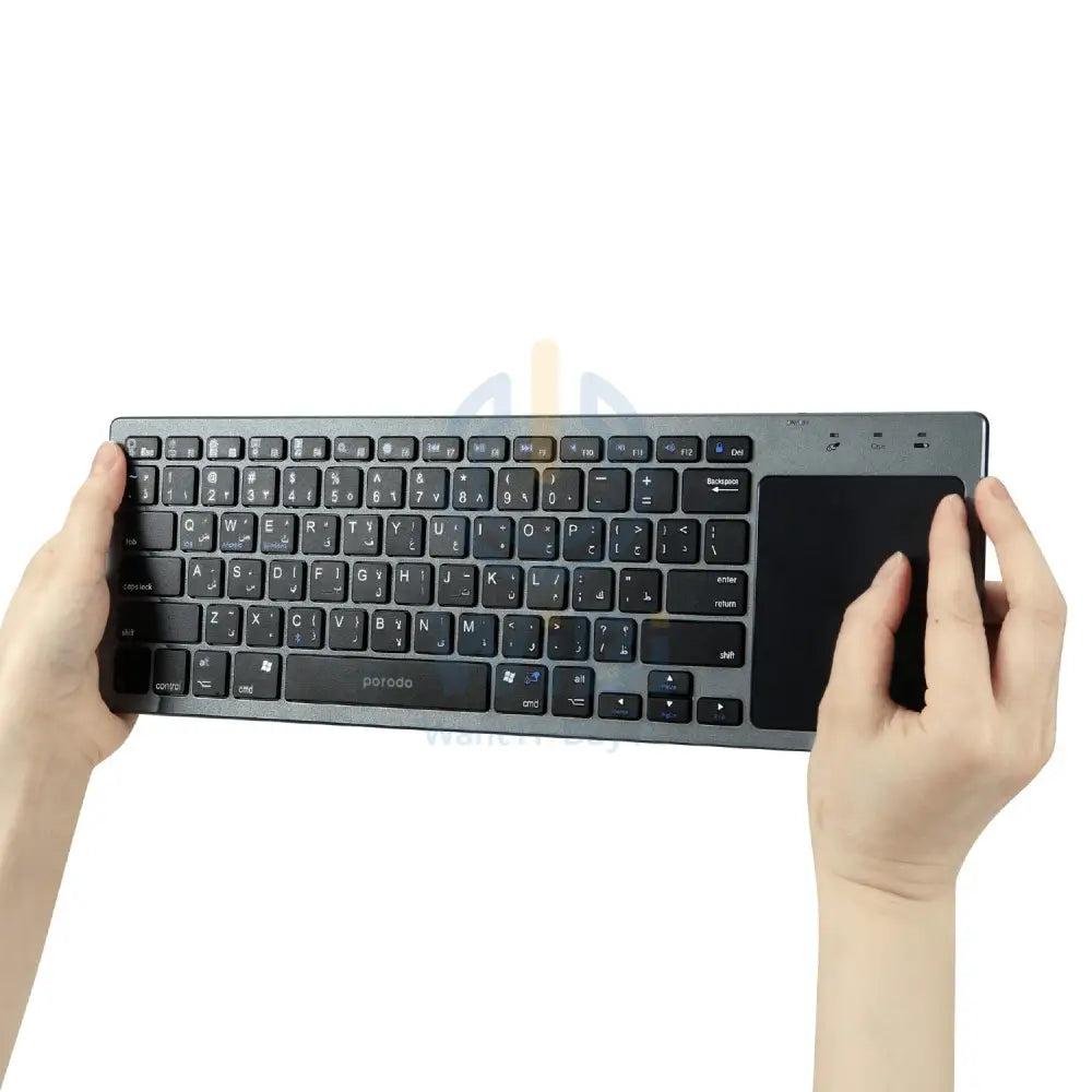 Porodo Wireless Keyboard With Touch-Pad Ultra Slim Bluetooth Keyboard Accessories > Keyboard & Mouse