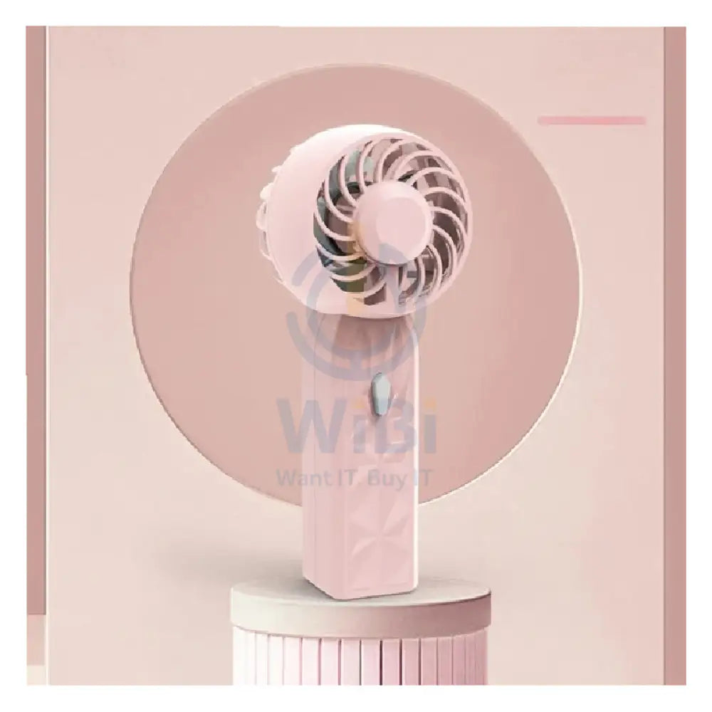Portable Hand-Held Fan - Pink Accessories > Other Accessories