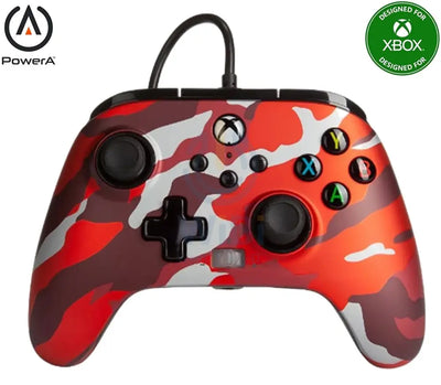 Power A Xbox Series Wired Controller - Red Camo Accessories > Gaming Controllers > Gaming Zone