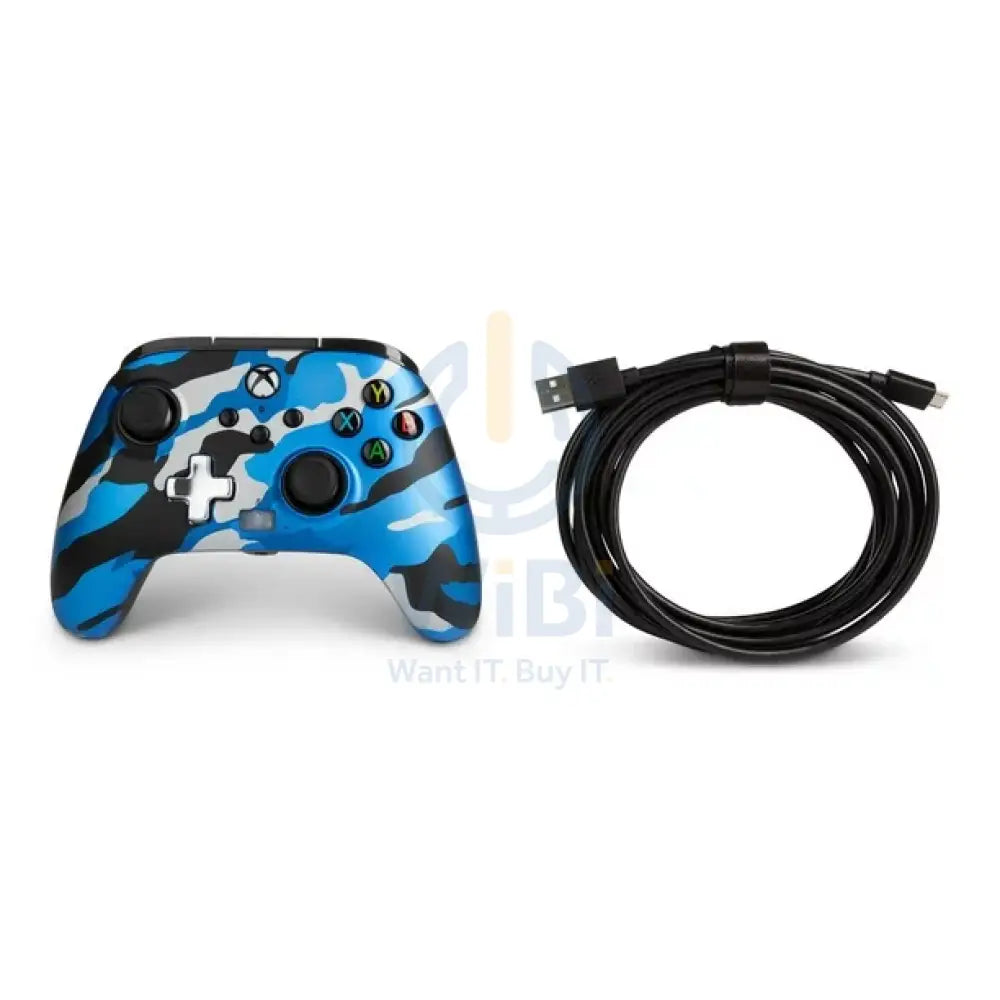 PowerA Xbox Series X Wired Controller - BLUE CAMO Accessories > Gaming Controllers > Gaming Zone