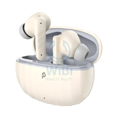 PowerO + Stripes True Wireless Earbuds - 280mAh / Beige/Grey Accessories > Audio > Headphones