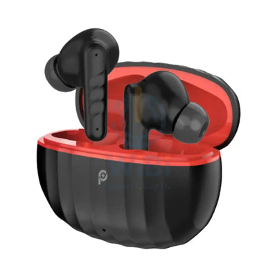 PowerO + Stripes True Wireless Earbuds - 280mAh / Black/Red Accessories > Audio > Headphones