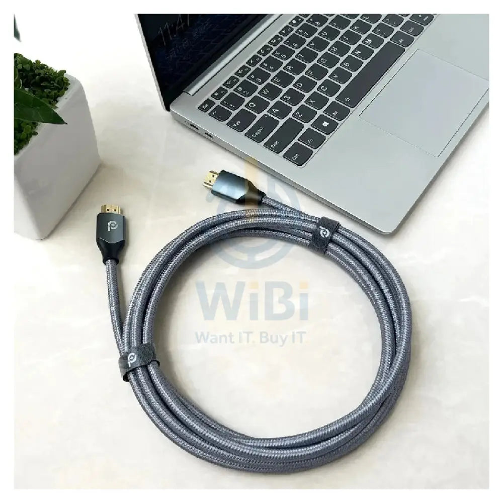 PowerO + Visual 4K Braided Cable - HDMI / 3 Meter / Grey Accessories > Cables & Converters > Cables