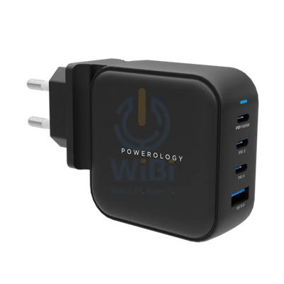 Powerology 100W Triple PD + 1 QC3.0 World Travel Kit Accessories > Power Adapters