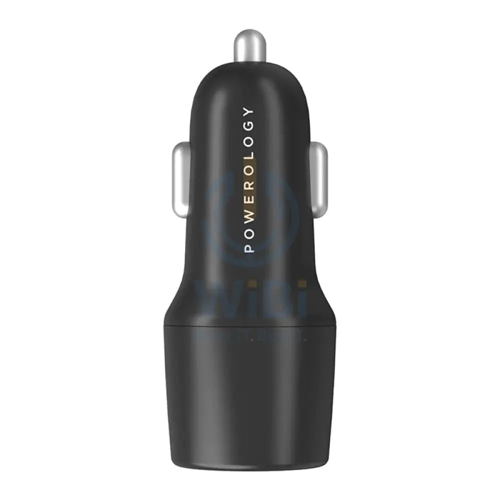 Powerology 45W Ultra-Quick Car Charger - 45W / USB-C / Black