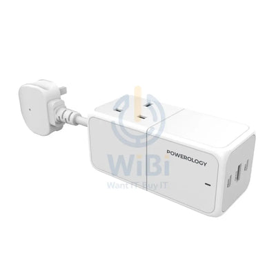 Powerology 65W Power StriP With Dual Power Sockets - White Accessories > Smart Devices