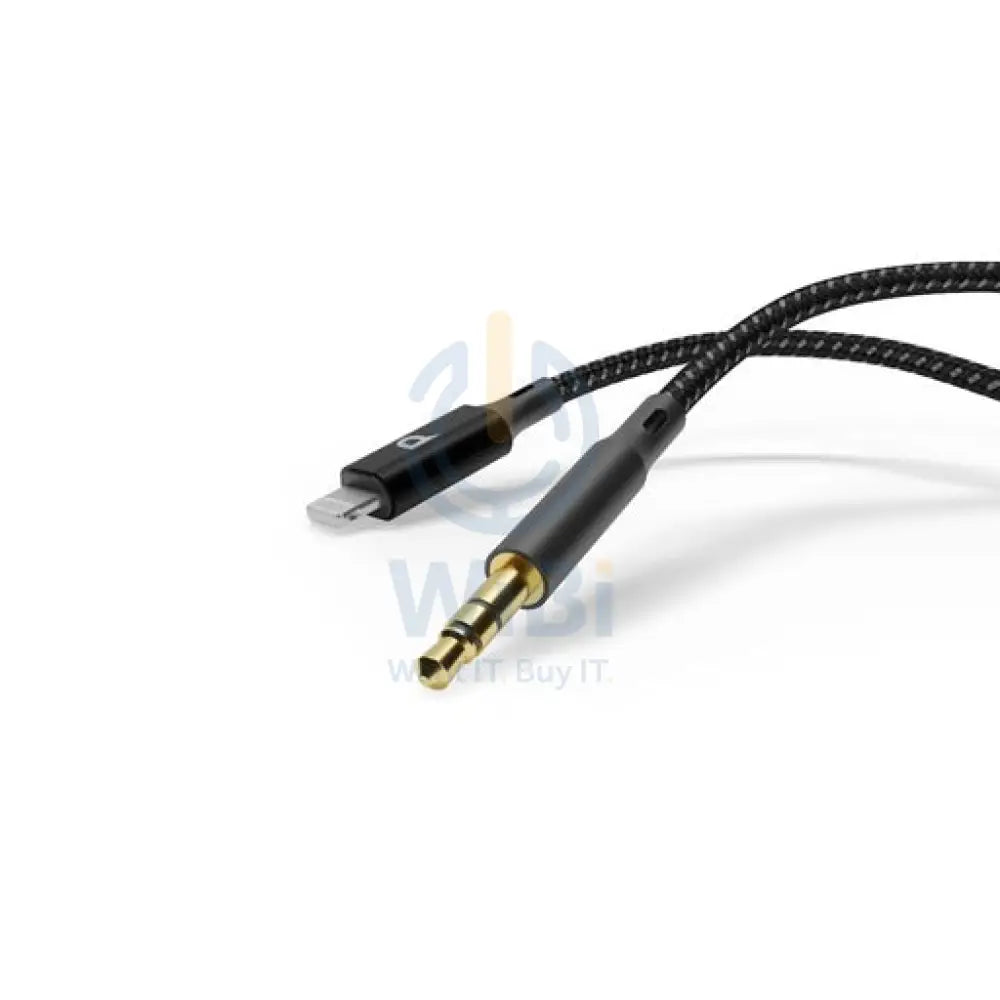 Powerology Braided AUX 3.5mm to Lightning Cable - 1.2m Accessories > Cables & Converters > Cables > Offer Zone