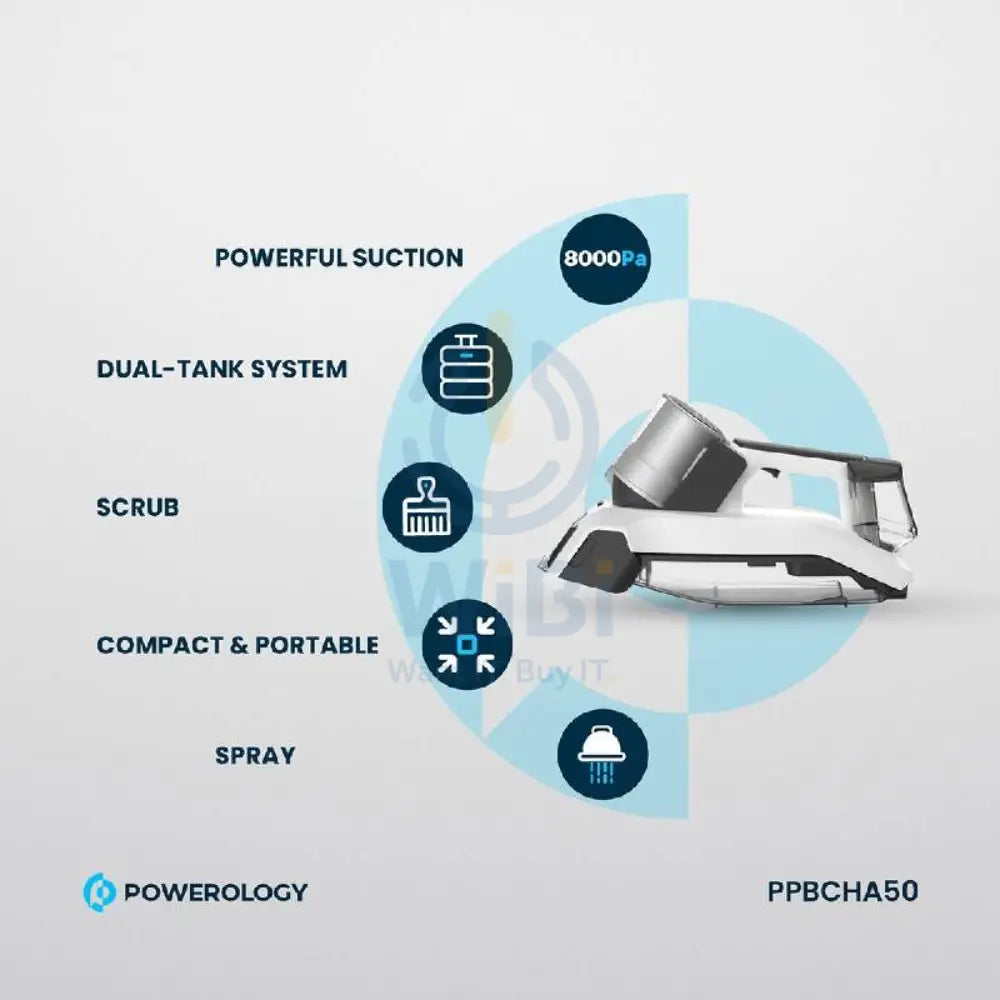 Powerology Cordless Spot Cleaner - White Accessories > Smart Devices