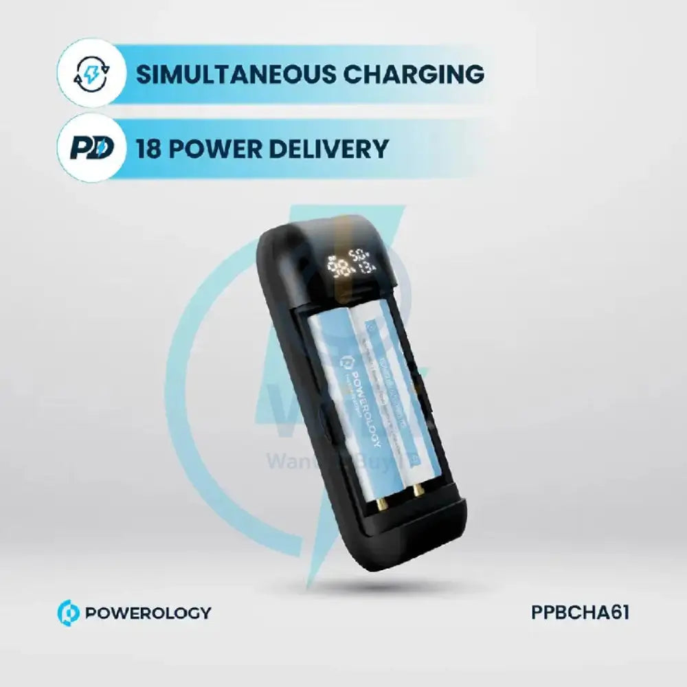 Powerology Diy Cell Power Bank - 15000mAh / 18W / Grey Accessories > Power Bank