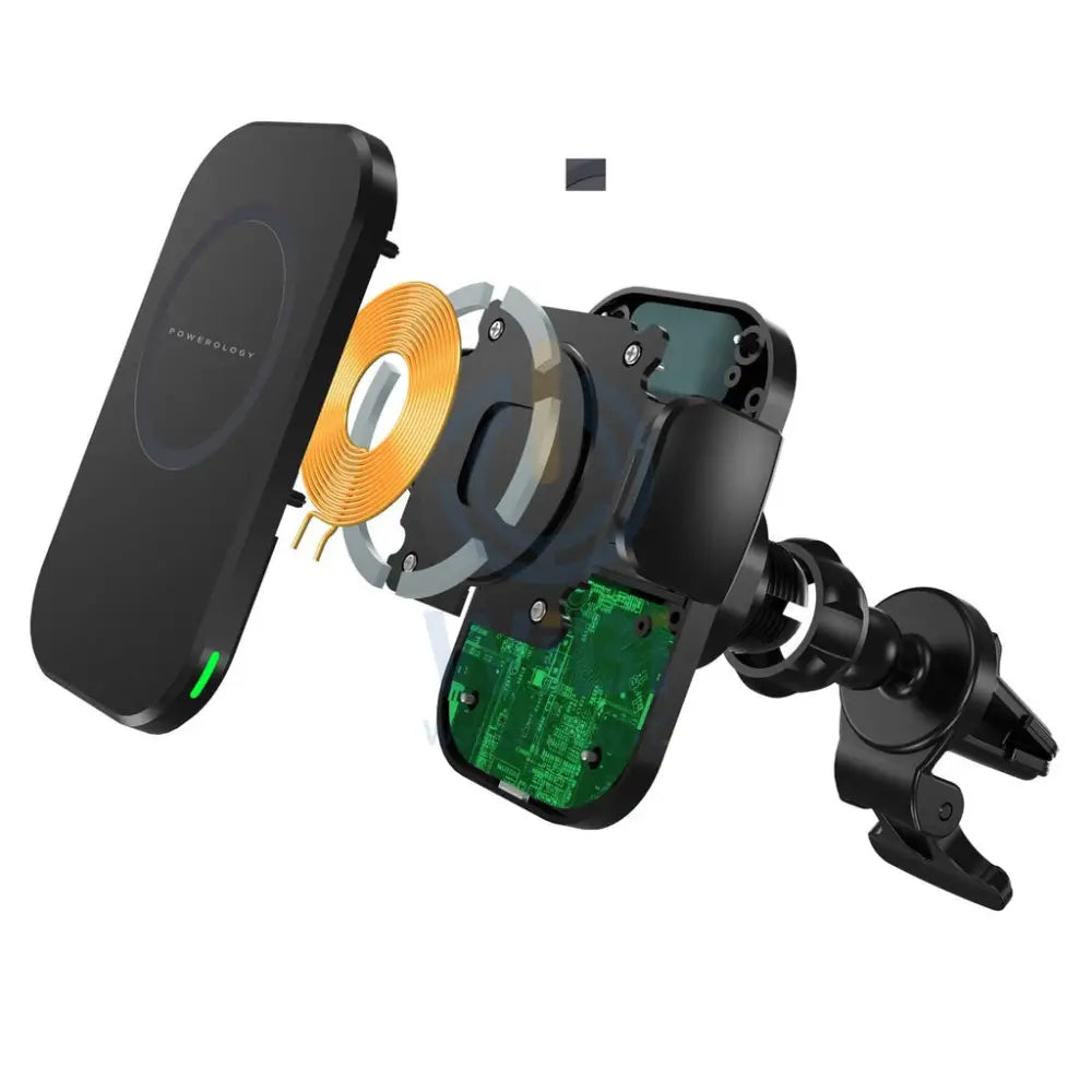 Powerology Fast Wireless Magsafe Mount 15W - Black Accessories > Mobiles & Tablets > Mobiles > Mobile Holder / Stands