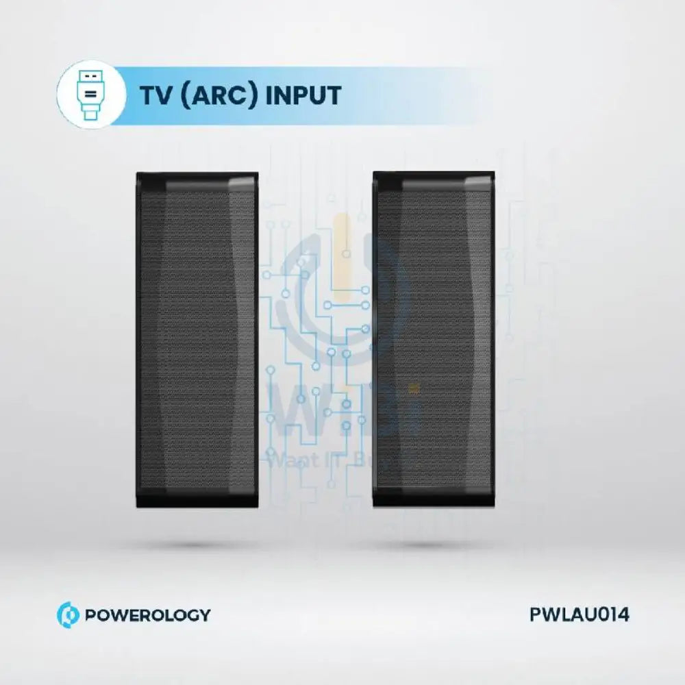 Powerology Home Theater System - 5.1CH / 370W / Bluetooth / Black Accessories > Audio > Speakers