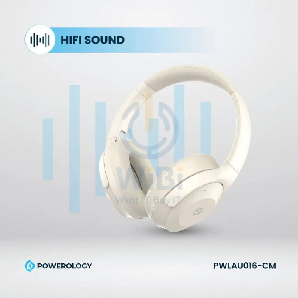 Powerology Hybrid ANC Headphone - 600mAh / Cream Accessories > Audio > Headphones