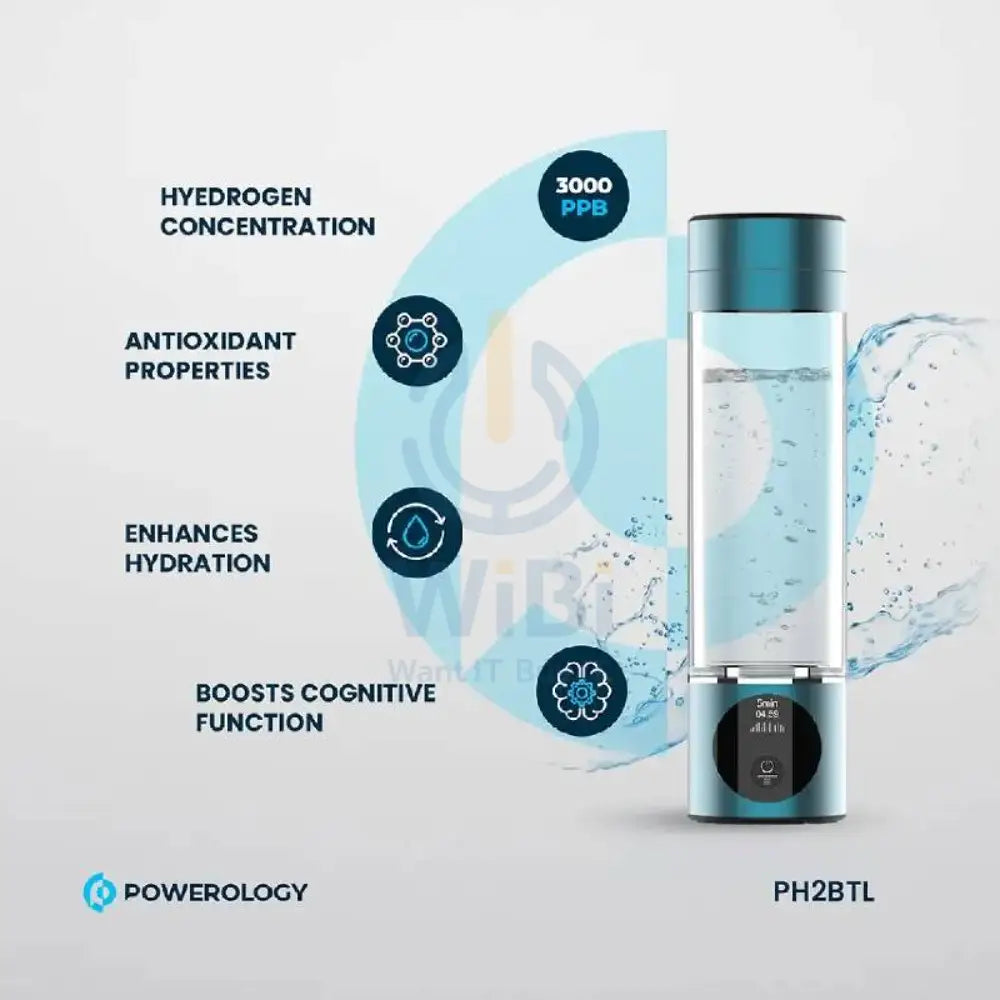Powerology Hydrogen-Reach Water Generator - 1200mAh / Blue Accessories > Smart Devices