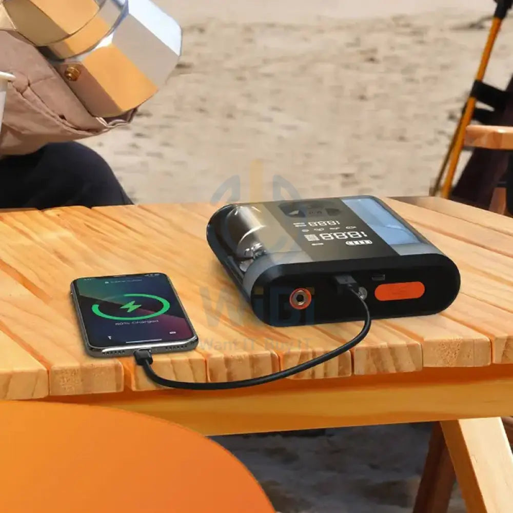 Powerology Jump Start Air Compressor - 8800mAh / Type-C - Transparent Accessories > Other Accessories