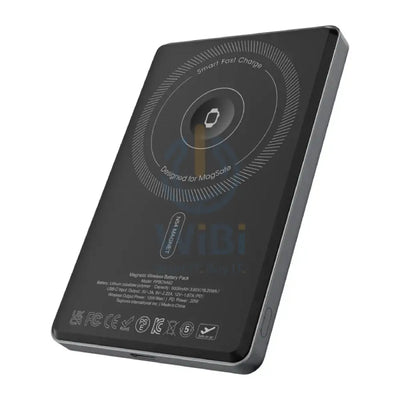 Powerology MagVolt Magnetic Power Bank - 5000mAh / 20W PD / Black Accessories > Power Bank