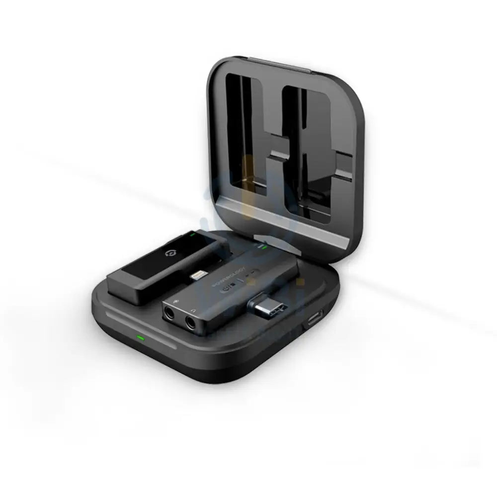 Powerology MFI Dual Connector Wireless Lavalier Microphone - 1000mAh / Black Accessories > Audio > Microphone