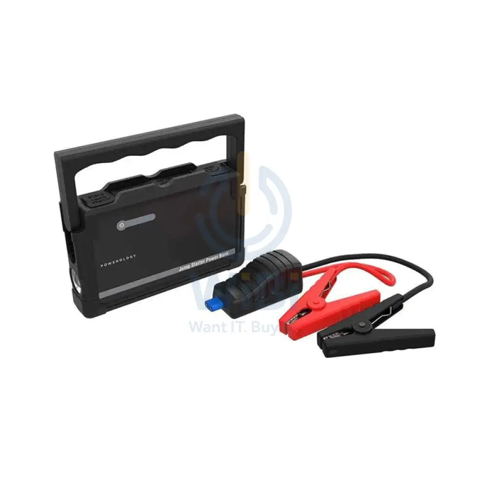 Powerology Multi-Port Jump Starter Power Bank - 25,000mAh / 1000A / Black