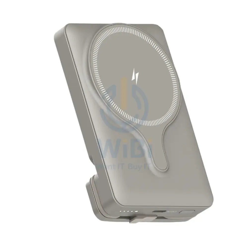 باورولوجي بنك باورولوجي طاقة مع مغناطيسي لاسلكي شاحن السيارة - 5000 مللي أمبير / يو اس بي تايب-سي - تيتانيوم اكسسوارات > طاقة