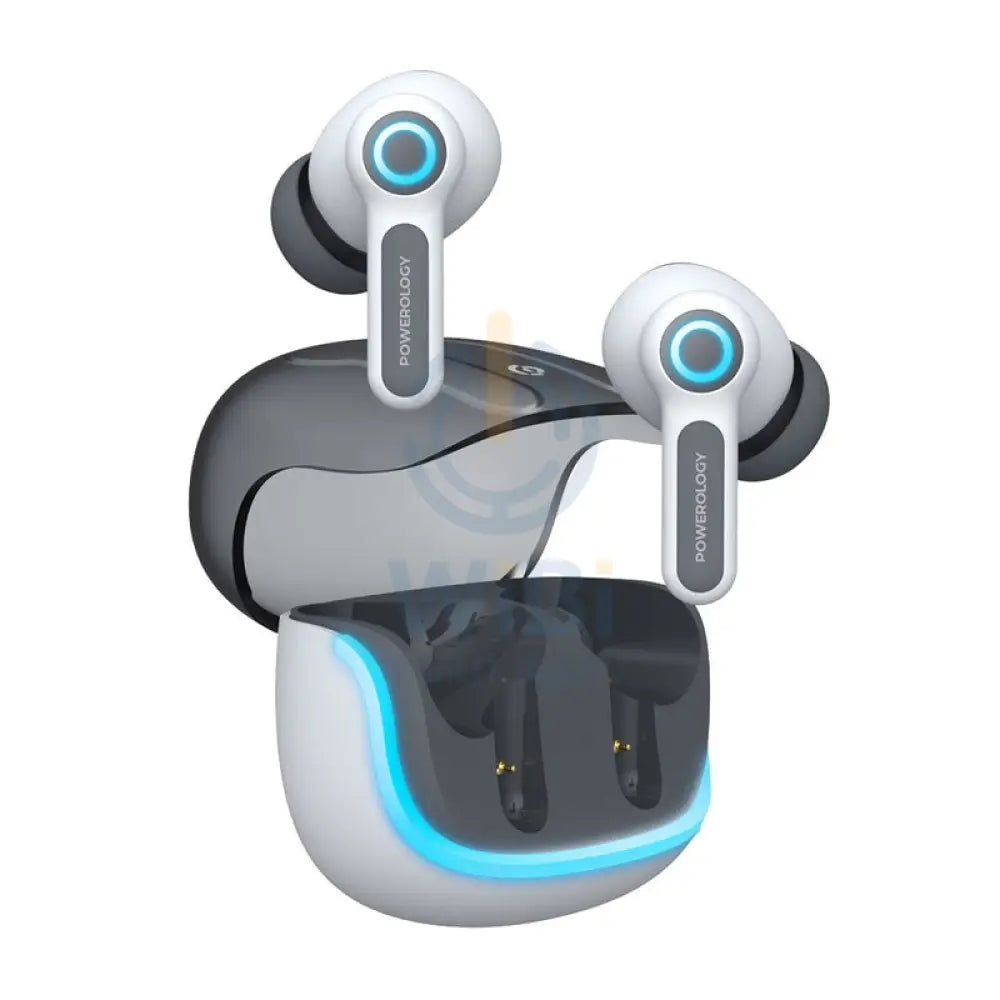 Powerology Quad Mic ENC True Wireless Earbuds - White Accessories > Audio > Headphones