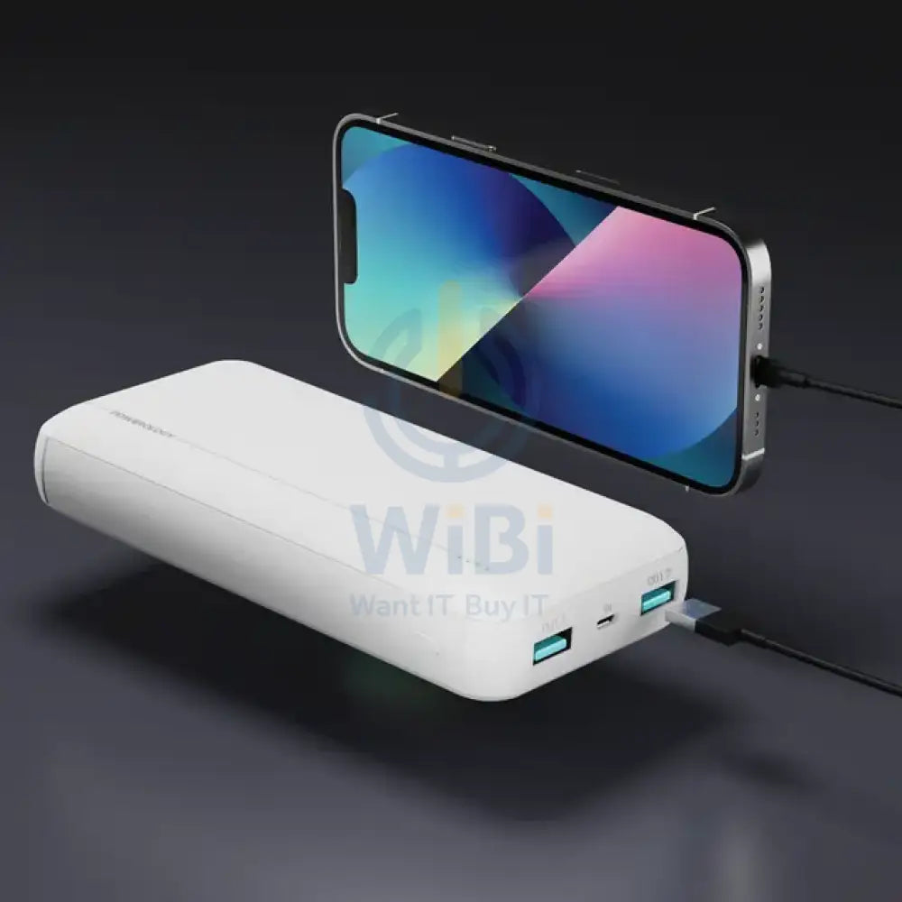 Powerology Quick Charging Power Bank - 20000mAh / White Accessories > Power Bank