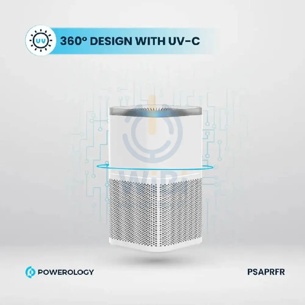 Powerology Smart Air Purifier Eliminate Odor & Smoke - 33W / White Accessories > Smart Devices