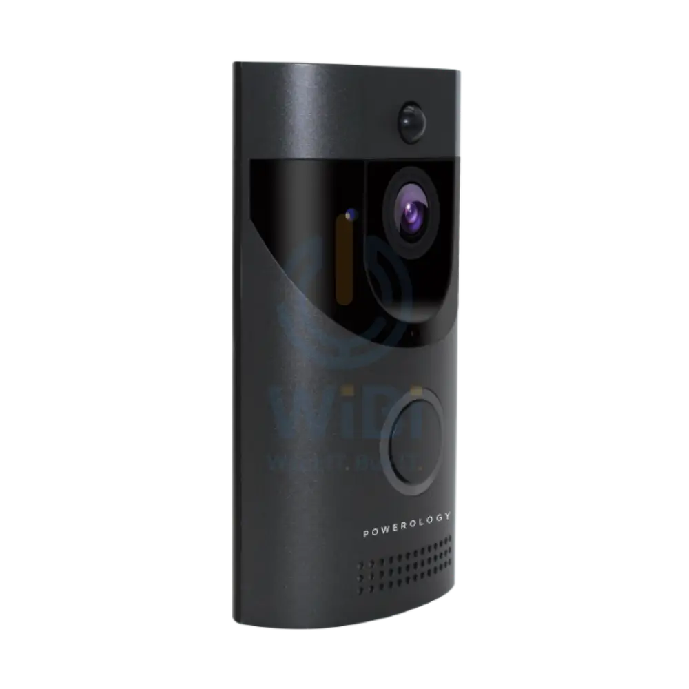 Powerology Smart Video Doorbell With Night Vision And Motion Sensor - Black Accessories > Smart Devices