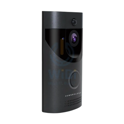Powerology Smart Video Doorbell With Night Vision And Motion Sensor - Black Accessories > Smart Devices