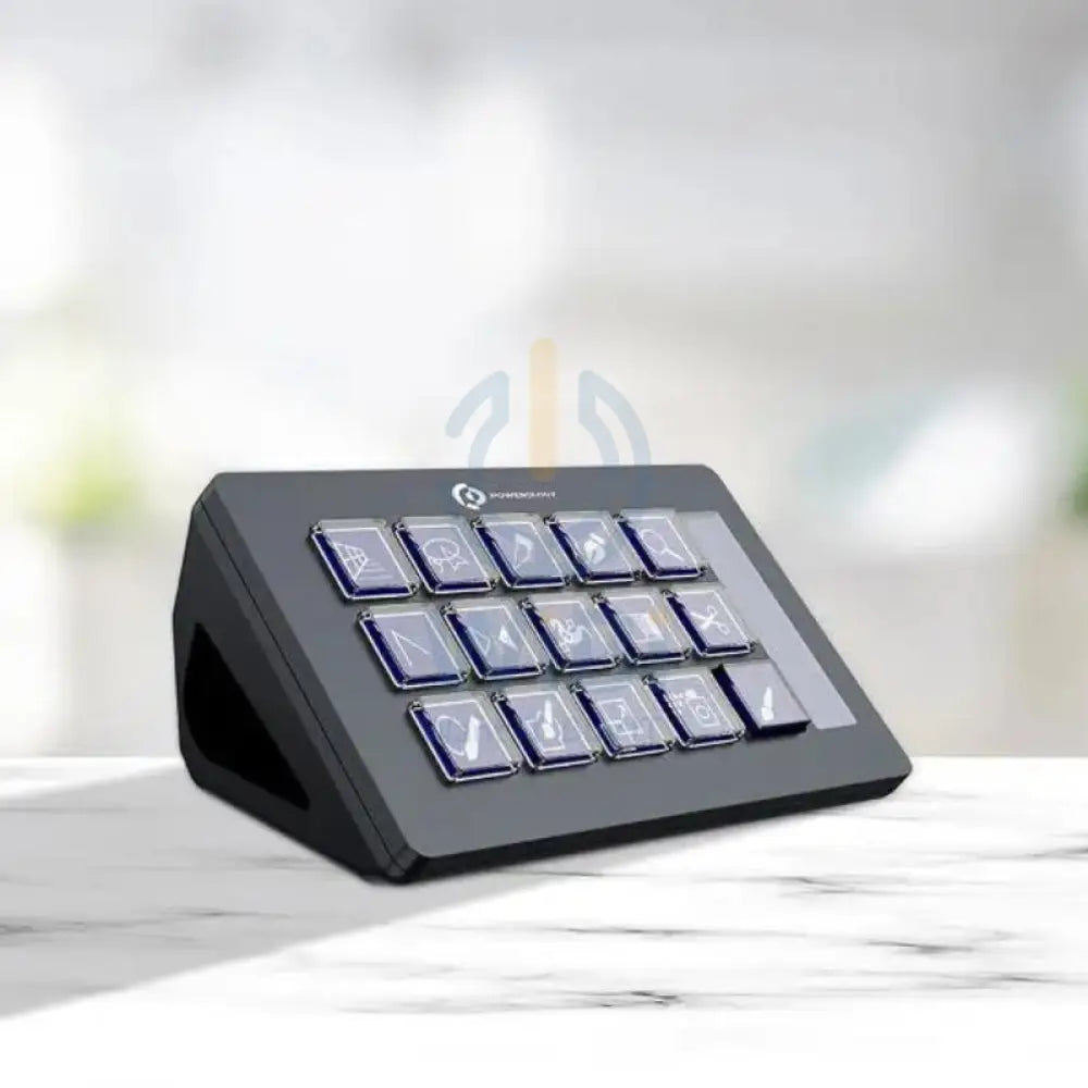 Powerology Stream Deck Interactive Buttons with Custom Software - Black Accessories > Smart Devices