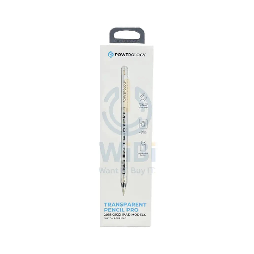 Powerology Transparent Pencil Pro - iPad 2018-2022 / White Accessories > Mobiles & Tablets > Tablets > Stylus & Pencil