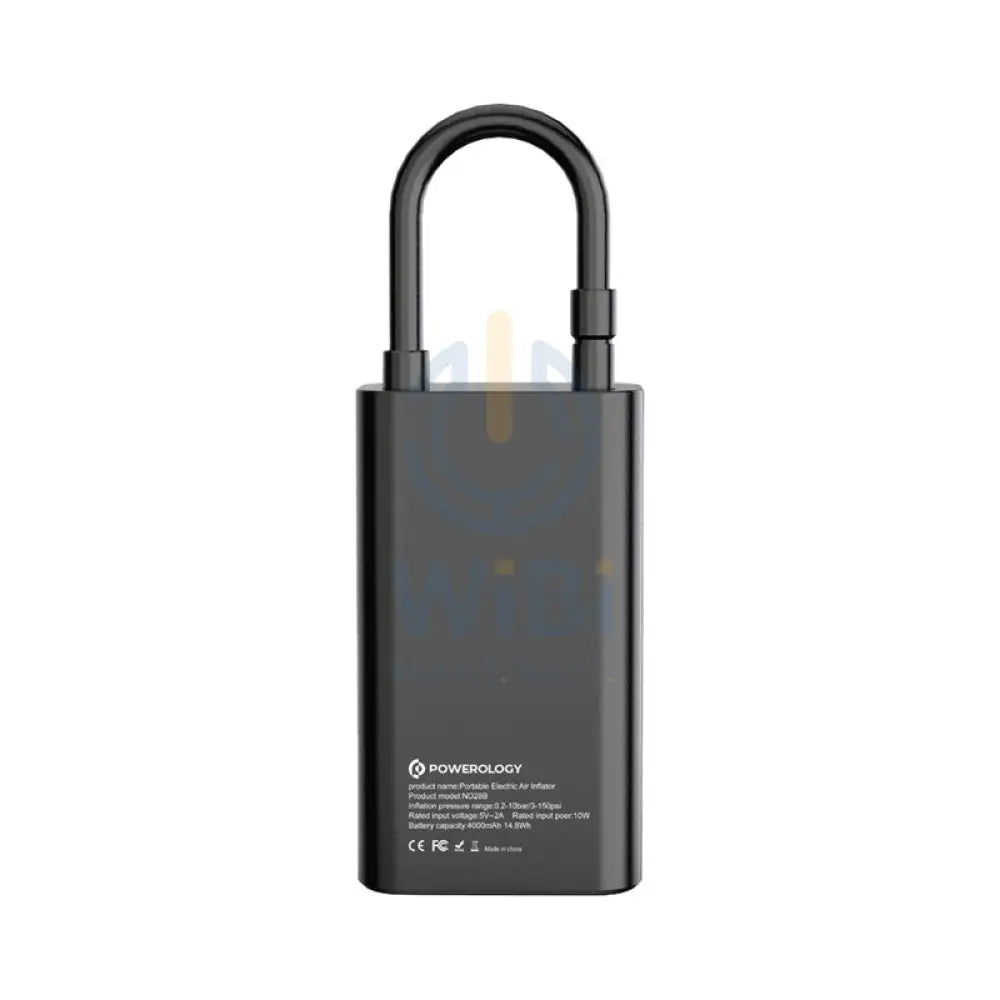 Powerology Ultra Portable Air Compressor Power Bank - 4000mAh / USB / Type-C - Black Accessories > Other Accessories