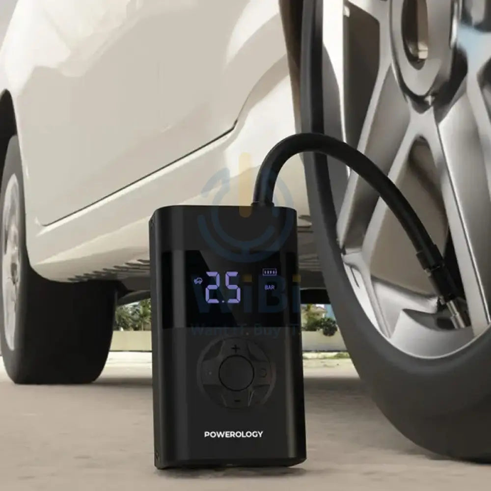 Powerology Ultra Portable Air Compressor Power Bank - 4000mAh / USB / Type-C - Black Accessories > Other Accessories