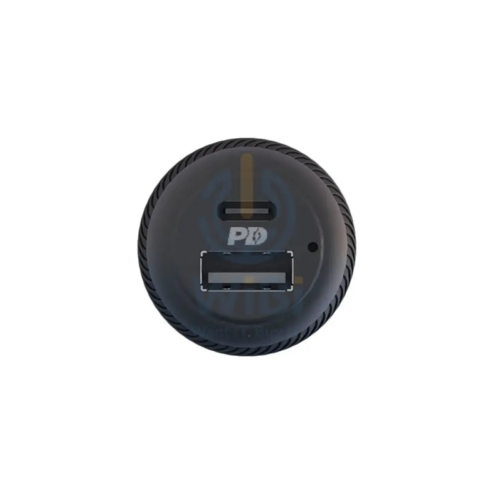 Powerology Ultra-Quick 32W Car Charger With Cable - USB-C / 32W / Black
