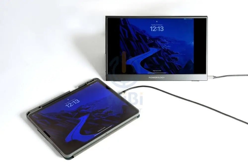 Powerology Ultra-Slim Full HD Portable Monitor 15.6’’ - Black Monitors & Projectors > Monitors