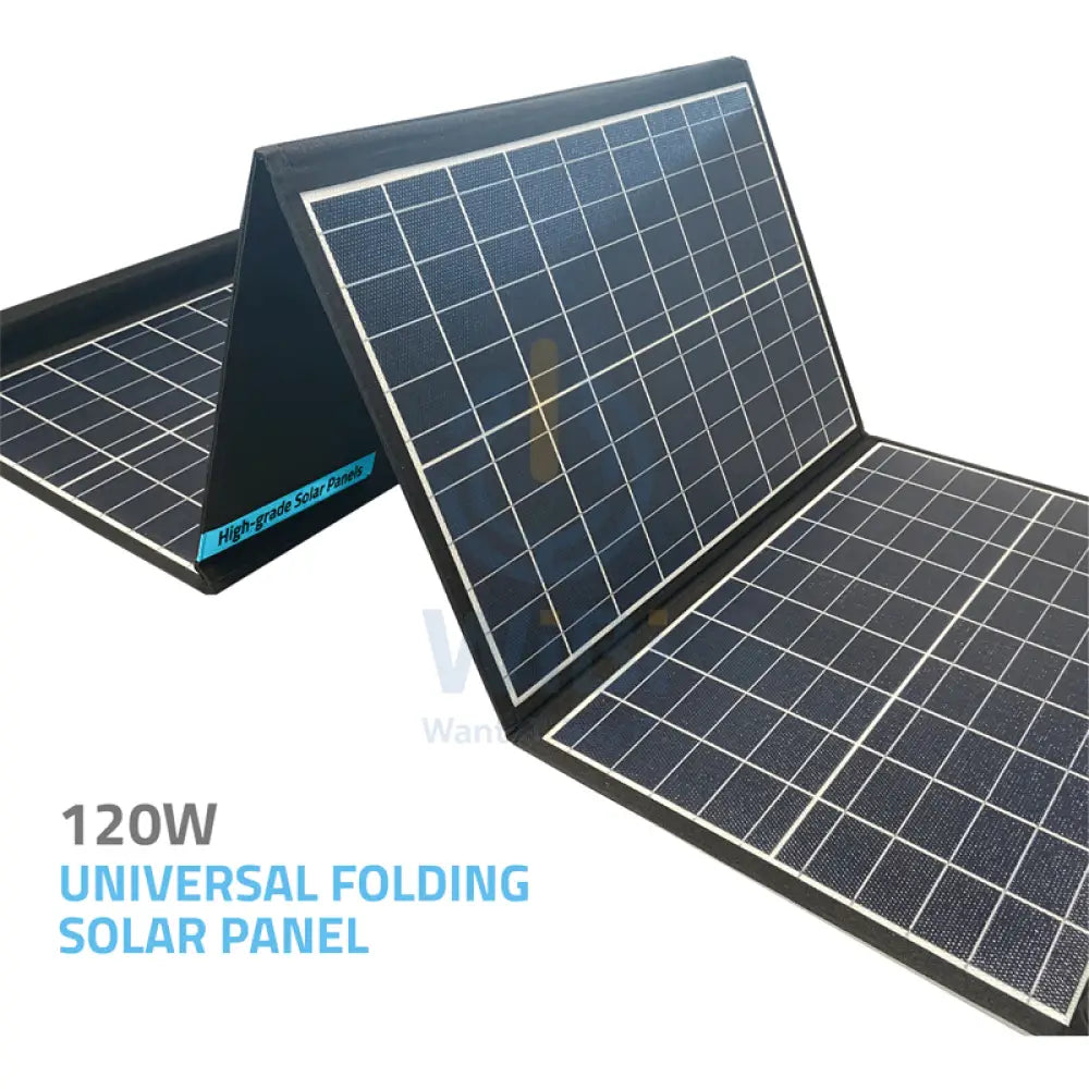 Powerology Universal Folding Solar Panel - 120W / Black Accessories > Smart Devices