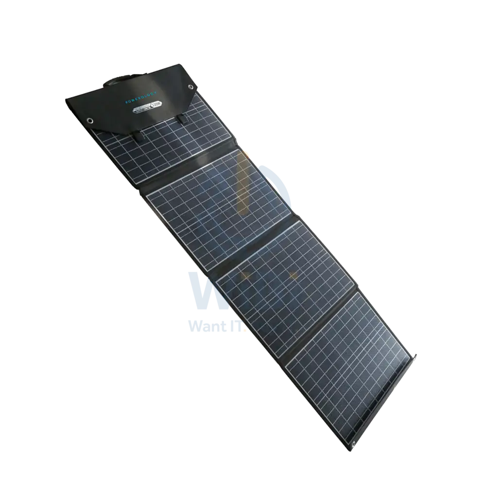Powerology Universal Folding Solar Panel - 120W / Black Accessories > Smart Devices