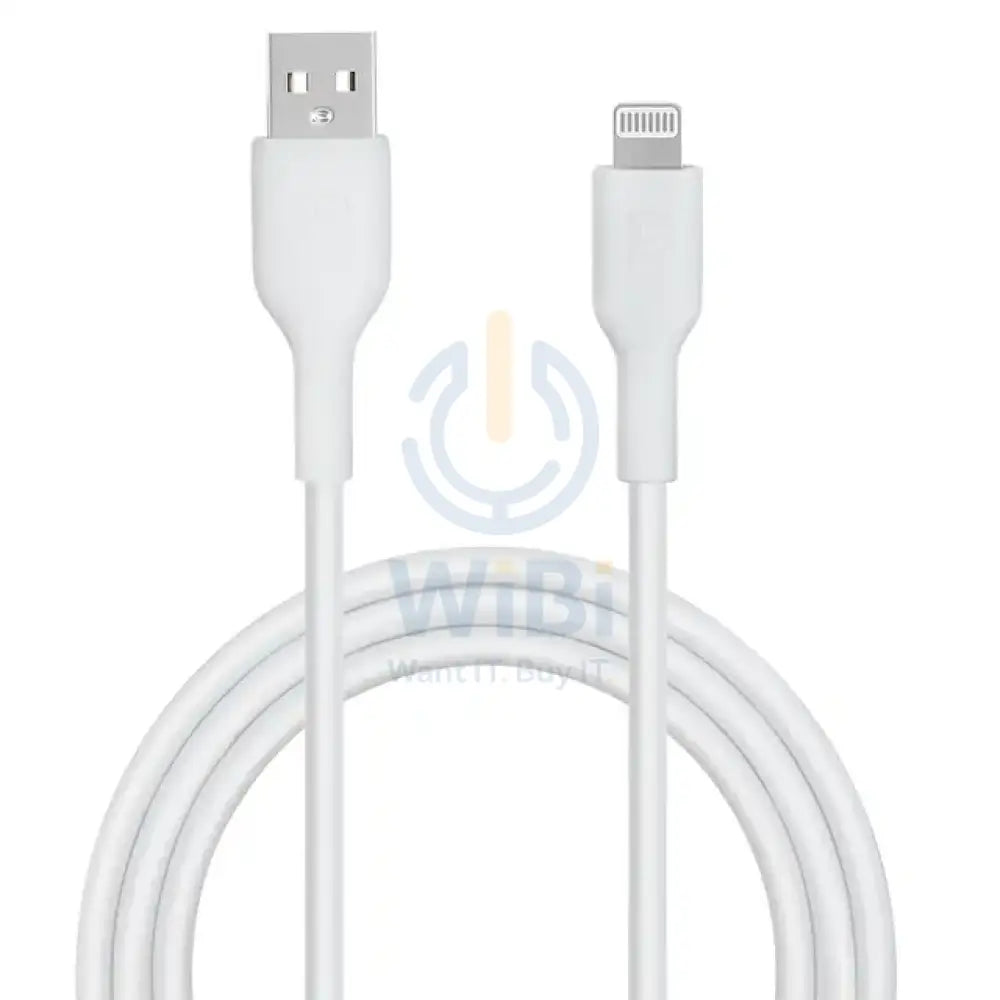 Powerology USB-A To Lightning Data Sync And Charge 1.2m - White Accessories > Cables & Converters > Cables