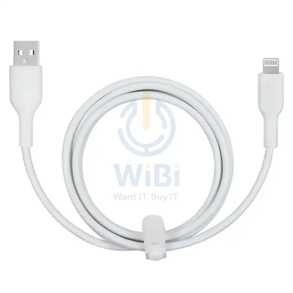Powerology USB-A To Lightning Data Sync And Charge 1.2m - White Accessories > Cables & Converters > Cables