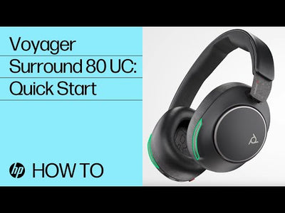 HP Poly Voyager Surround 85 UC Headset - Bluetooth 5.3 / up to 98' Range / USB-C / (Microsoft Teams Certified) / 2YW