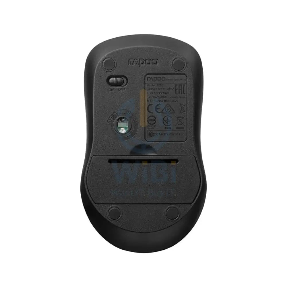 Rapoo 1620 Wireless Optical Mouse - 2.4 Ghz / 1000 DPI - Black Accessories > Keyboard & Mouse