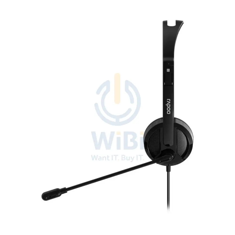 Rapoo H101 Wired Stereo Headset - 3.5mm Jack / Black Accessories > Audio > Headphones