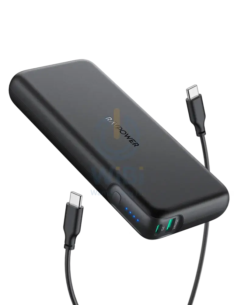 Ravpower 20000mAh PD Pioneer 60W 2-Port Power Bank - Black Accessories > Power Adapters