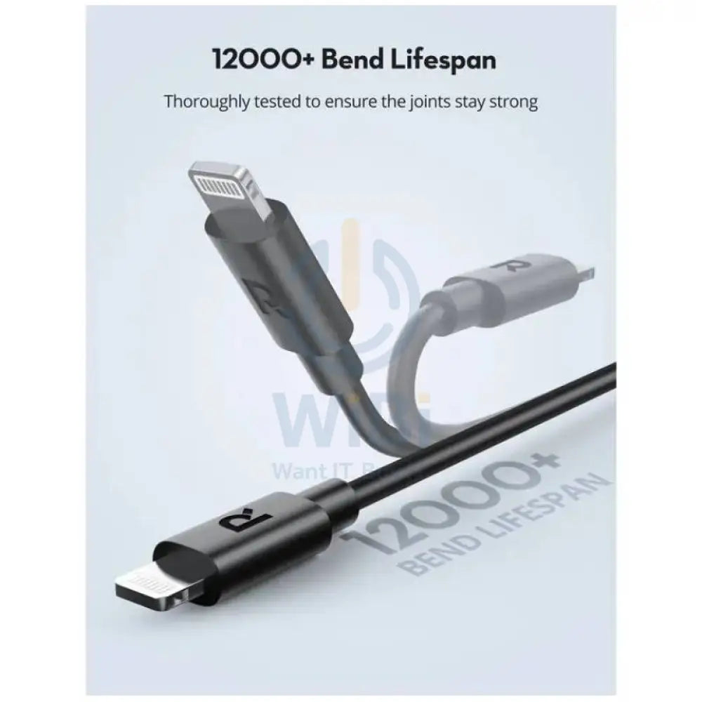 RAVPower Cable - USB-C To Lightning / 1 Meter / Black Accessories > Cables & Converters > Cables