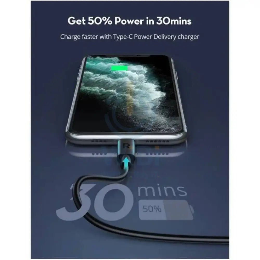 RAVPower Cable - USB-C To Lightning / 1 Meter / Black Accessories > Cables & Converters > Cables