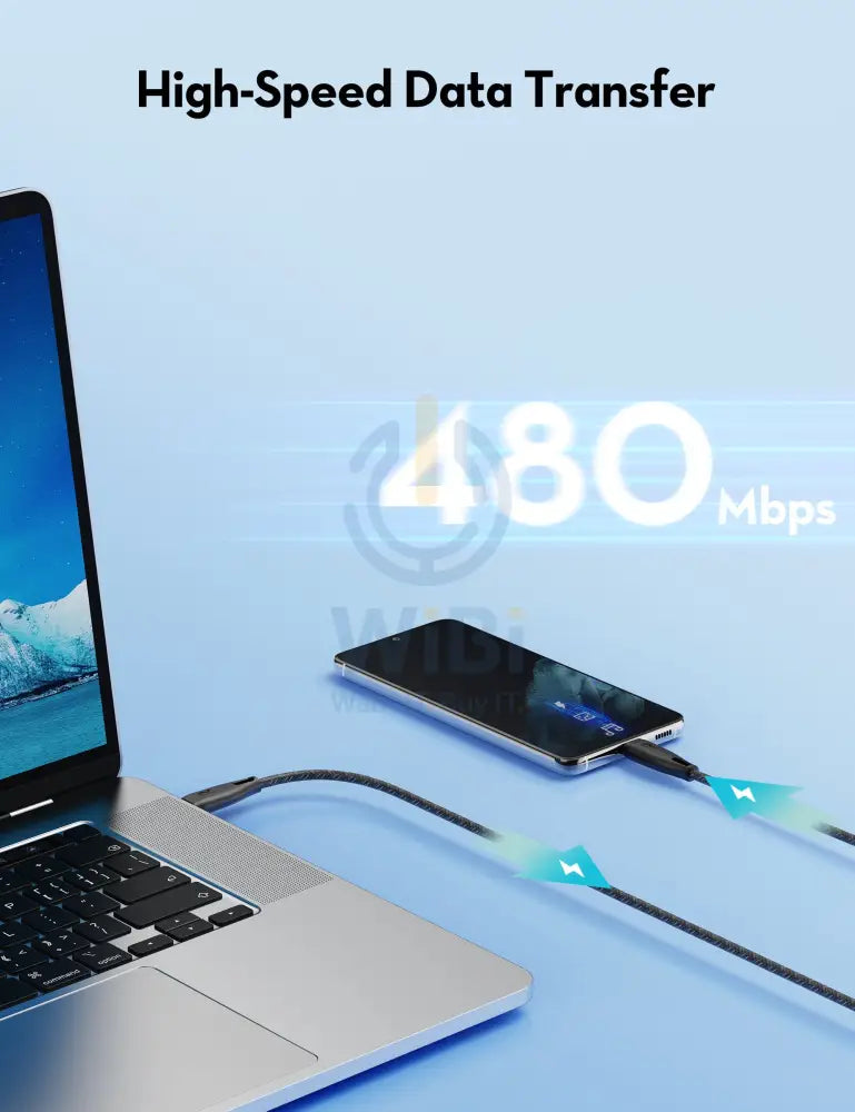 Ravpower Fast charging Type-C-C Cable 1.5m 100W - Black Accessories > Cables & Converters > Cables