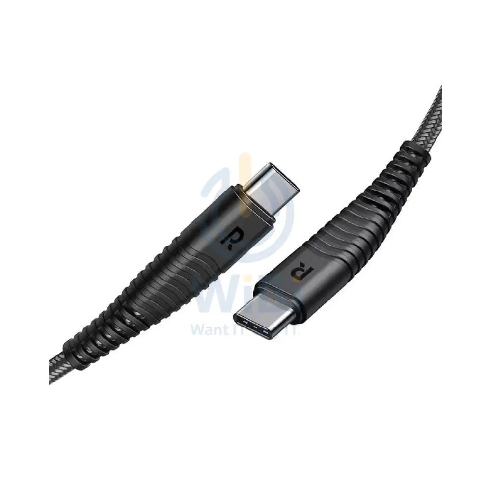 RAVPower Nylon Braided Cable - USB-C To USB-C / 1 Meter / Black